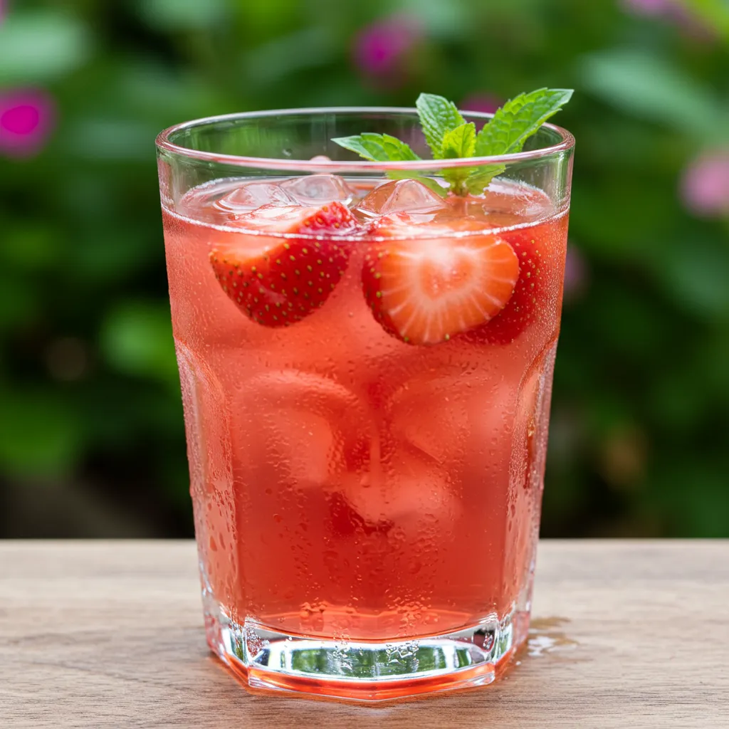Fresh Strawberry Iced Tea